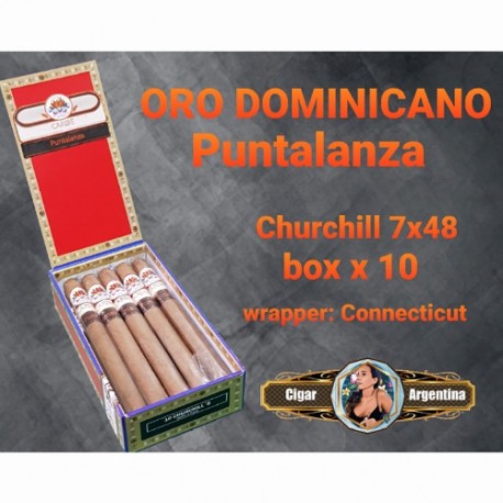 ORO DOMINICANO - CHURCHILL PUNTALANZA 48x7 Connecticut - Box x 10