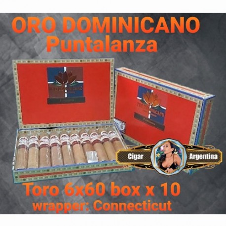 ORO DOMINICANO - TORO PUNTALANZA 60x6 Connecticut - Box x 10