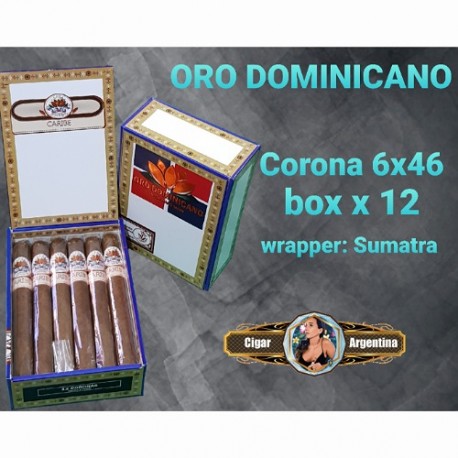 ORO DOMINICANO - CORONA 48x6 -sumatra - Box x 12