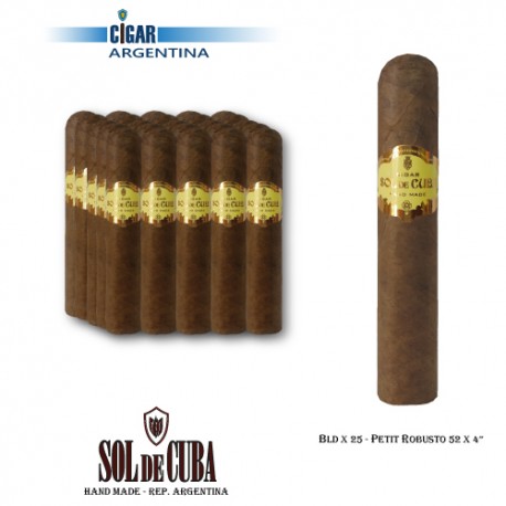 SOL DE CUBA Petit Robusto - Mazo x 25