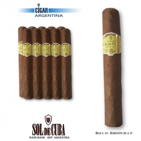 SOL DE CUBA ROBUSTO - Mazo x 10